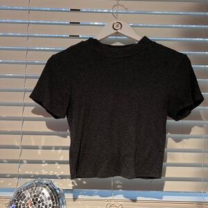 Bozzolo Charcoal Crop Top